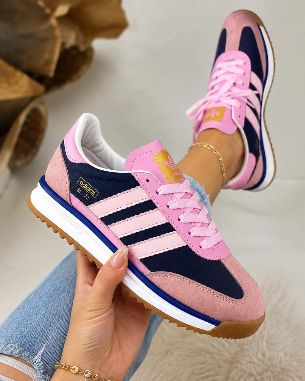 Tenis Retro Rosa & Azul